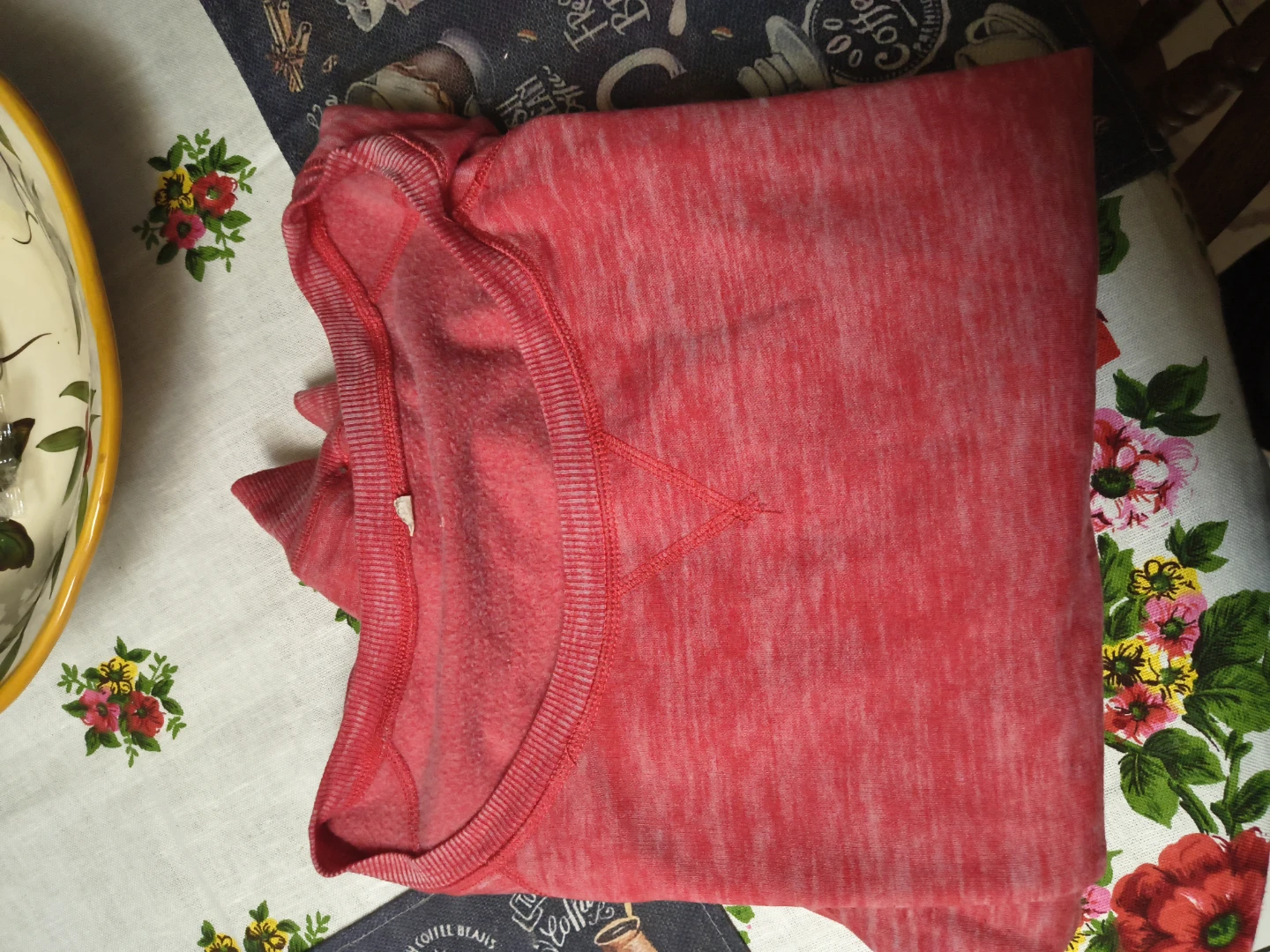 Red marled long sleeve pullover - photo 5