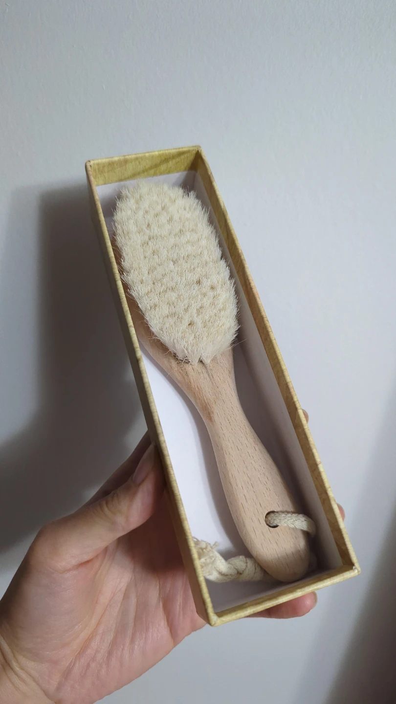 KeaBabies Baby Wooden Hairbrush