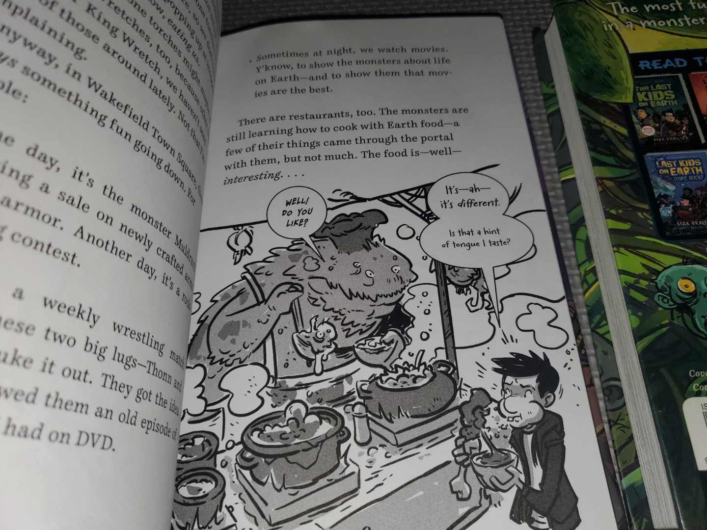 (Both for $15) Two The Last Kids on Earth books - photo 2