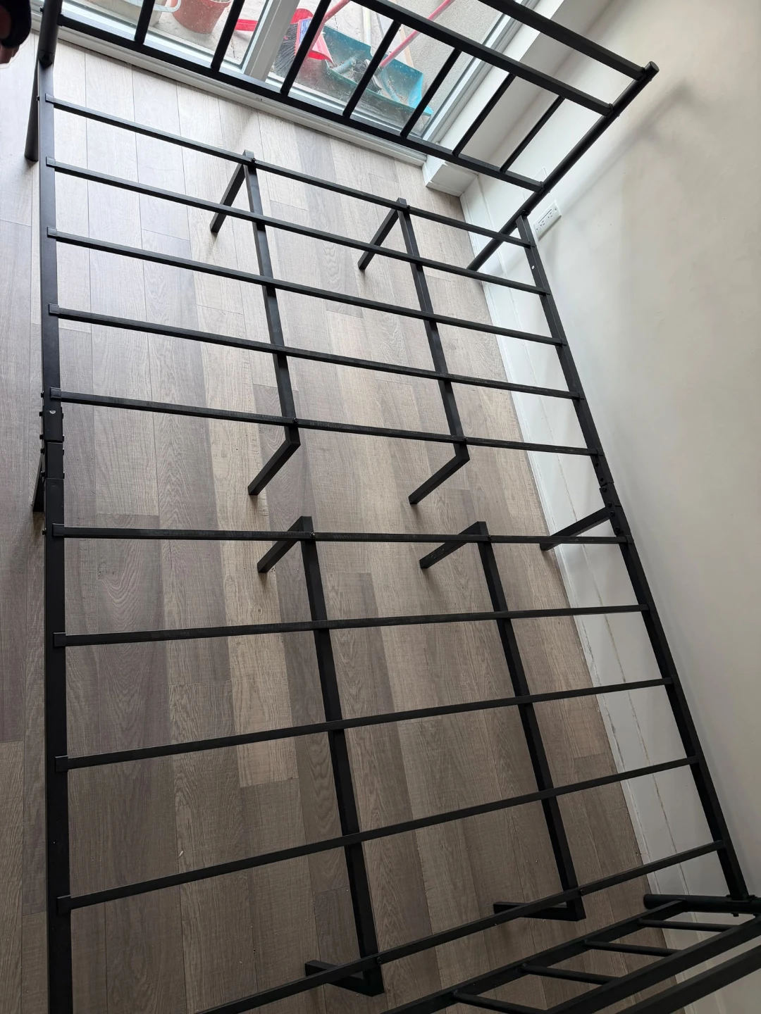 Black Metal Queen Size Bed Frame - photo 5