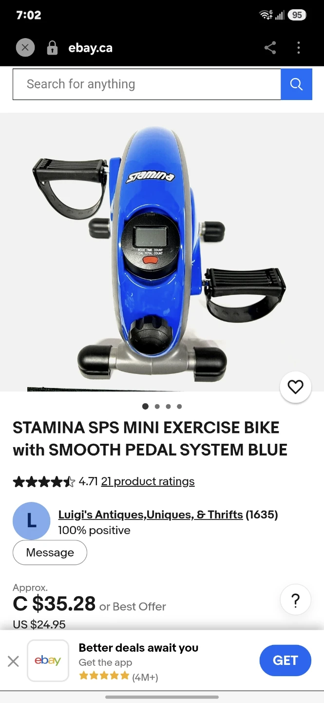 Stamina SPS Mini Exercise Bike - photo 4