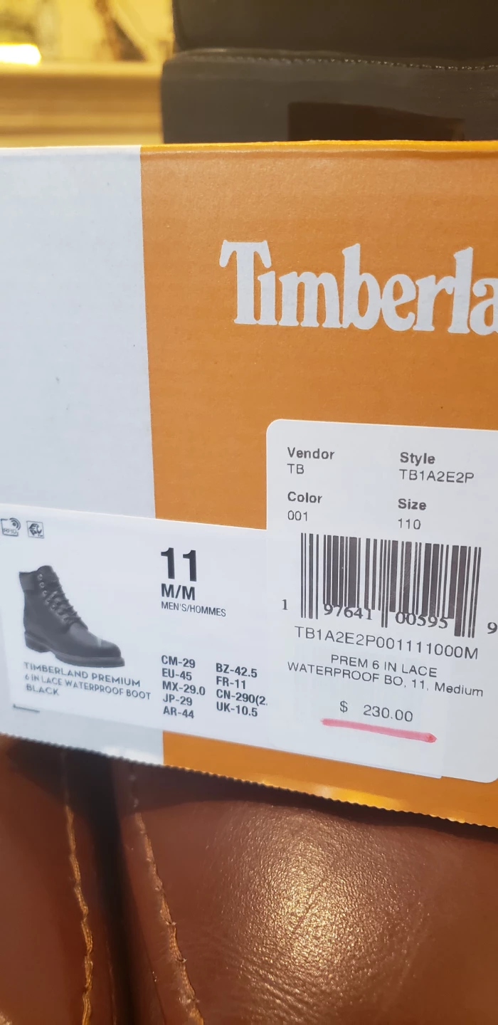 Timberland Premium 6-Inch Waterproof Boots (BLACK) - Size 11 - photo 2