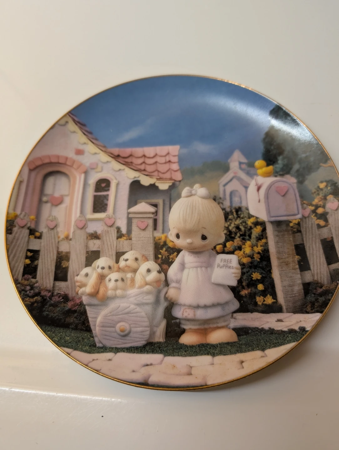 Precious Moments God Loveth A Cheerful Giver Collector Plate