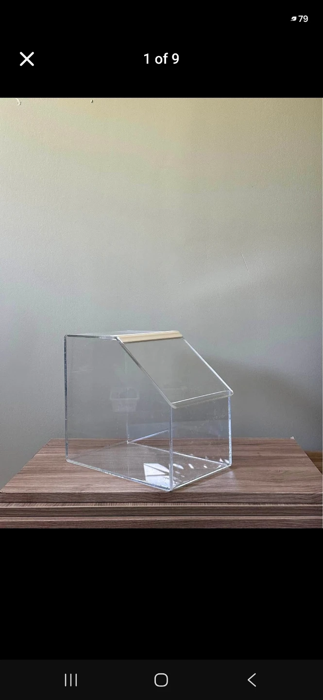 Clear Acrylic Slanted Bin Organizer - photo 3