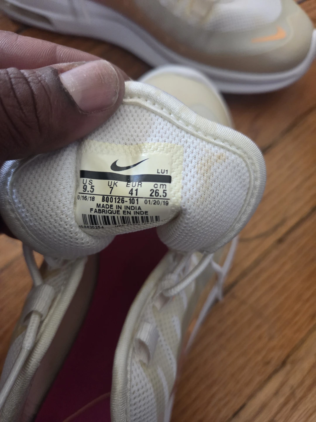 Nike Air Max Sneakers White and Pink - photo 5