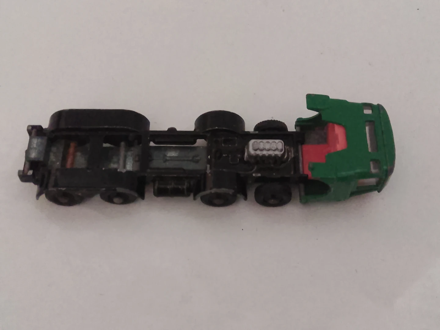 Vintage Green Diecast Toy Semi Truck - photo 3