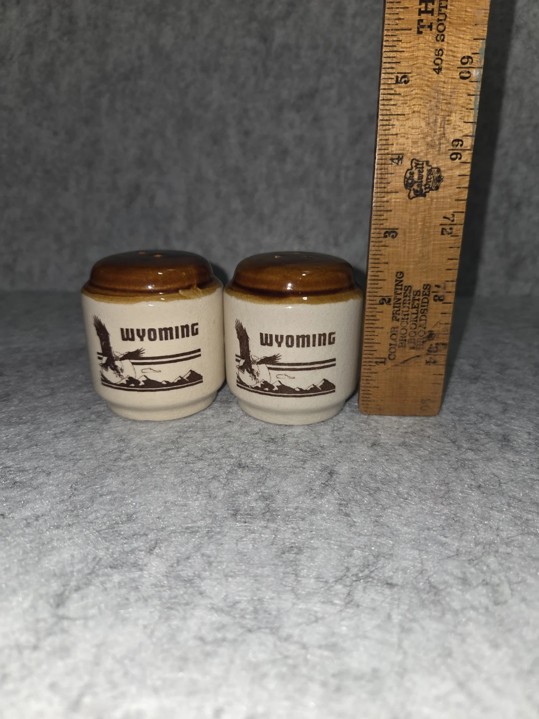 Vintage Wyoming Ceramic Salt and Pepper Shakers - photo 5