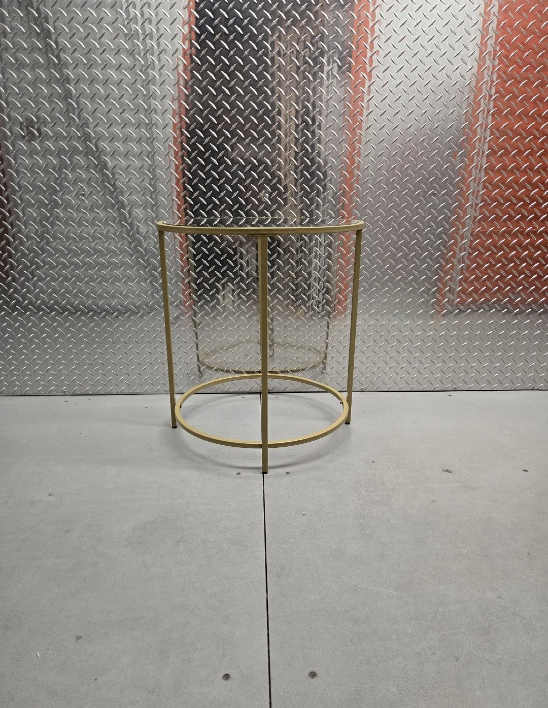 • Modern Industrial Wood End Table Side Table Wire Basket - photo 4