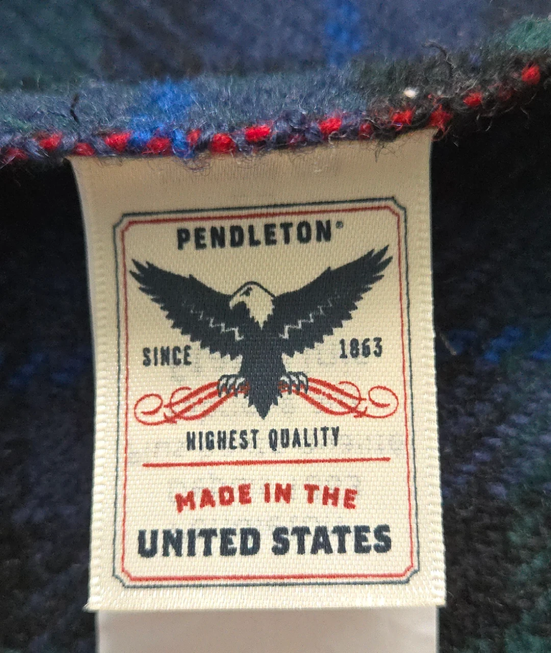 100% Wool, Pendleton throw blanket, tartan - photo 3