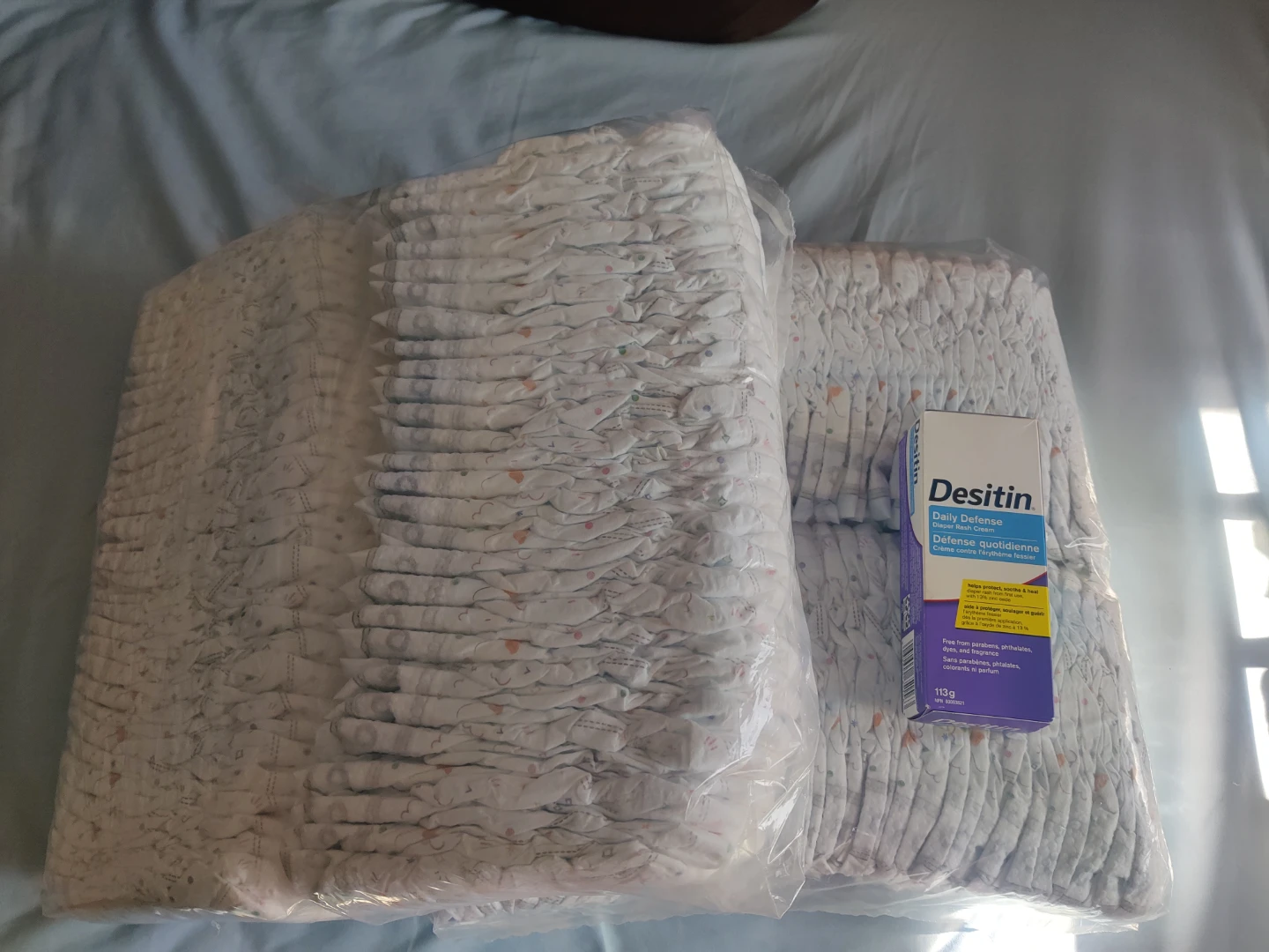 Huggies Plus Size 3 Diapers and Desitin Cream