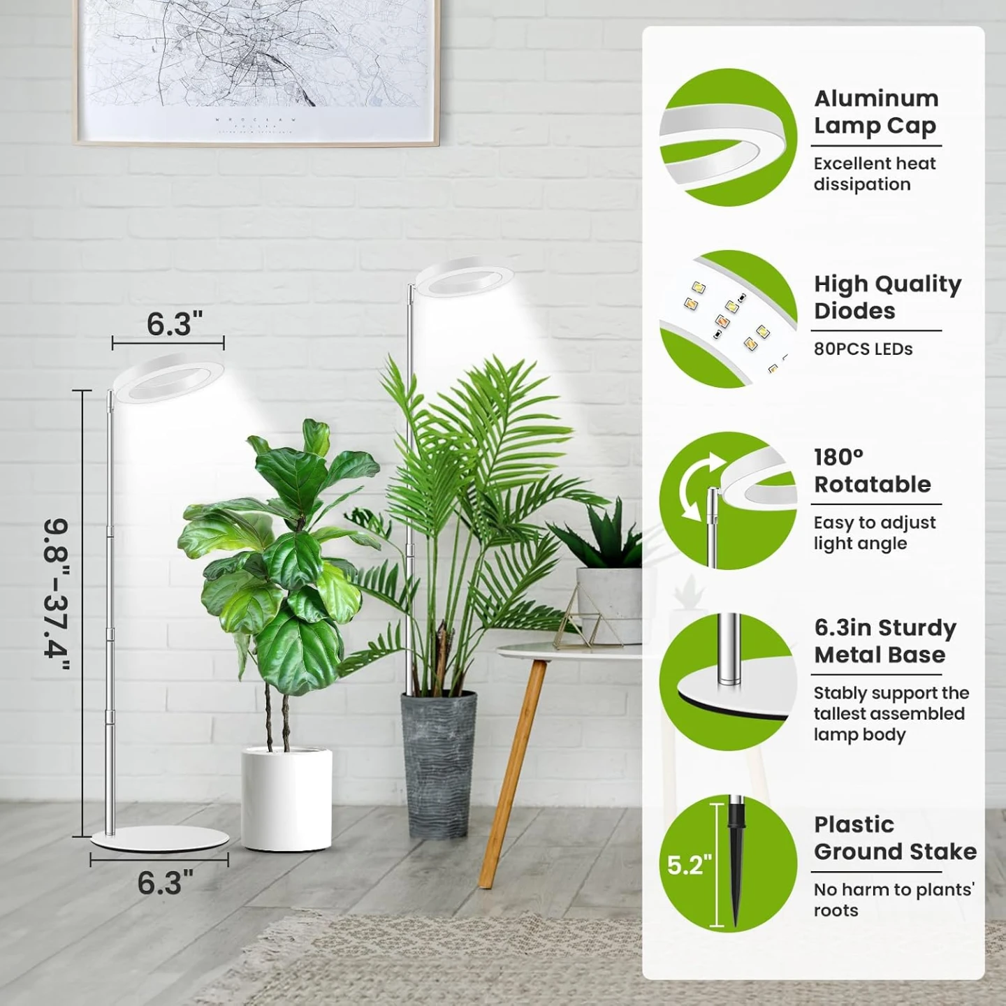Grow Lights for Indoor Plants 2 Packs - photo 2