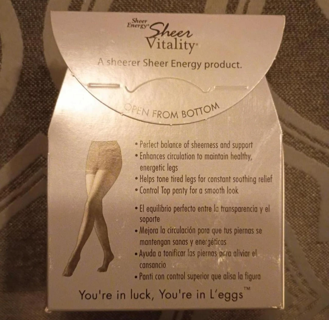L'eggs Sheer Vitality Hosiery - Jet Black, Size Q - photo 2