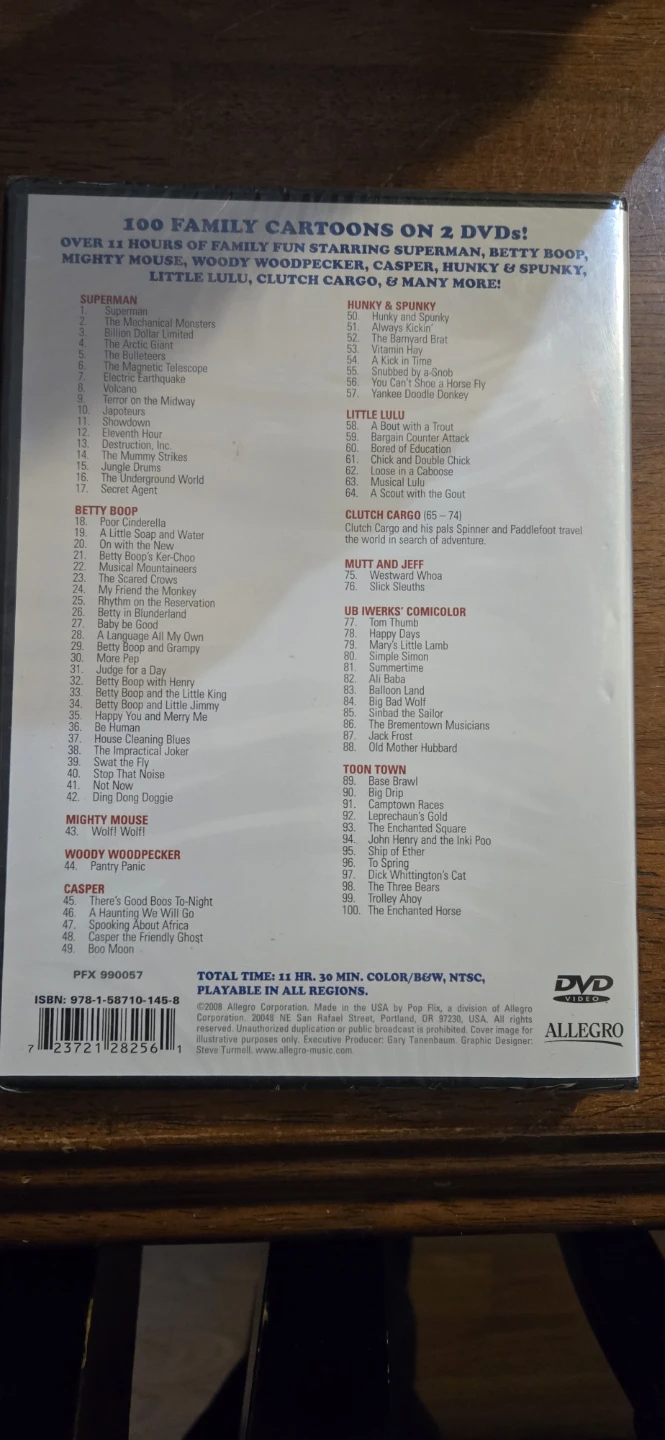 100 Family Cartoons Collection Vol. 1 DVD - photo 2