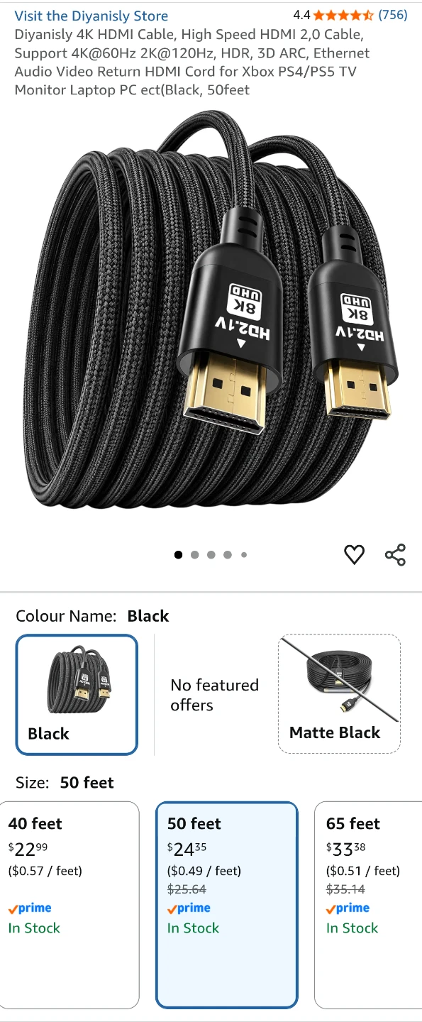 HDMI 50' cable