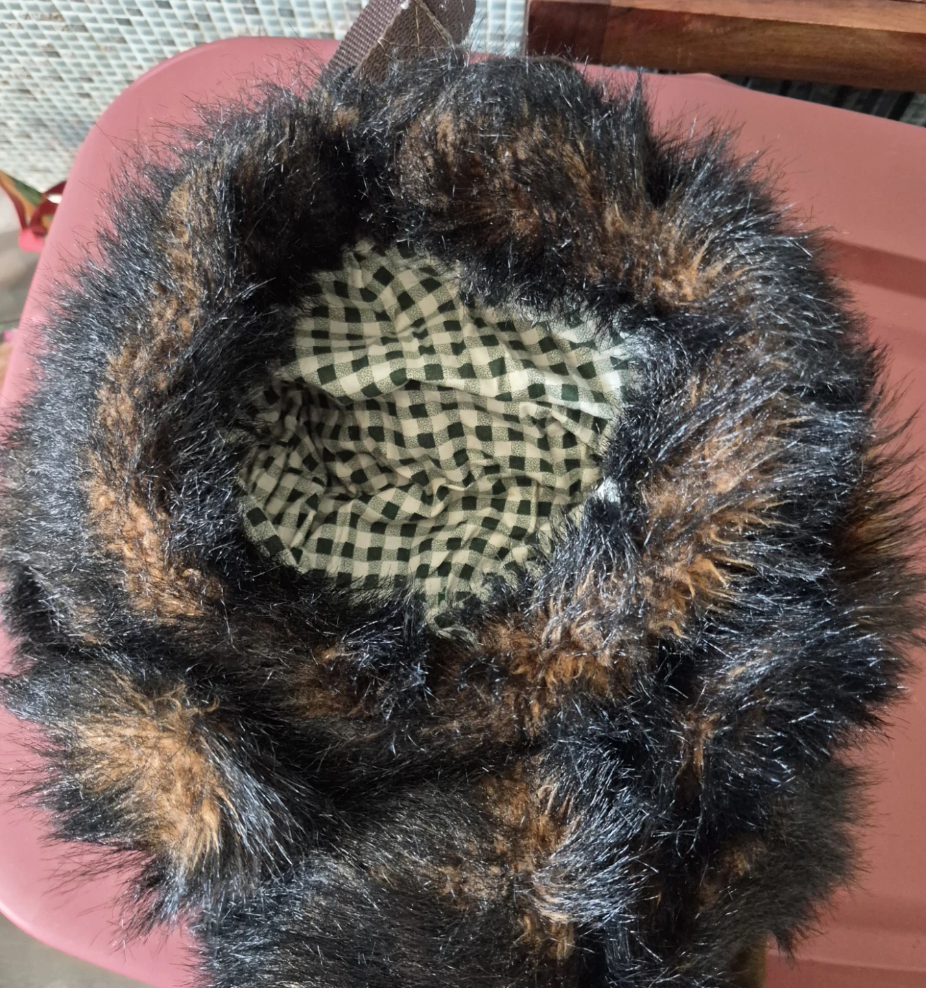 Plush Faux Fur Animal Design Backpack - photo 2