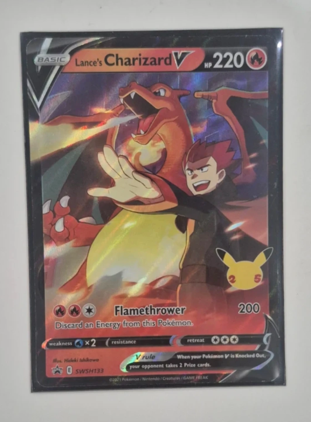 Lance's Charizard V Pokémon Card SWSH133