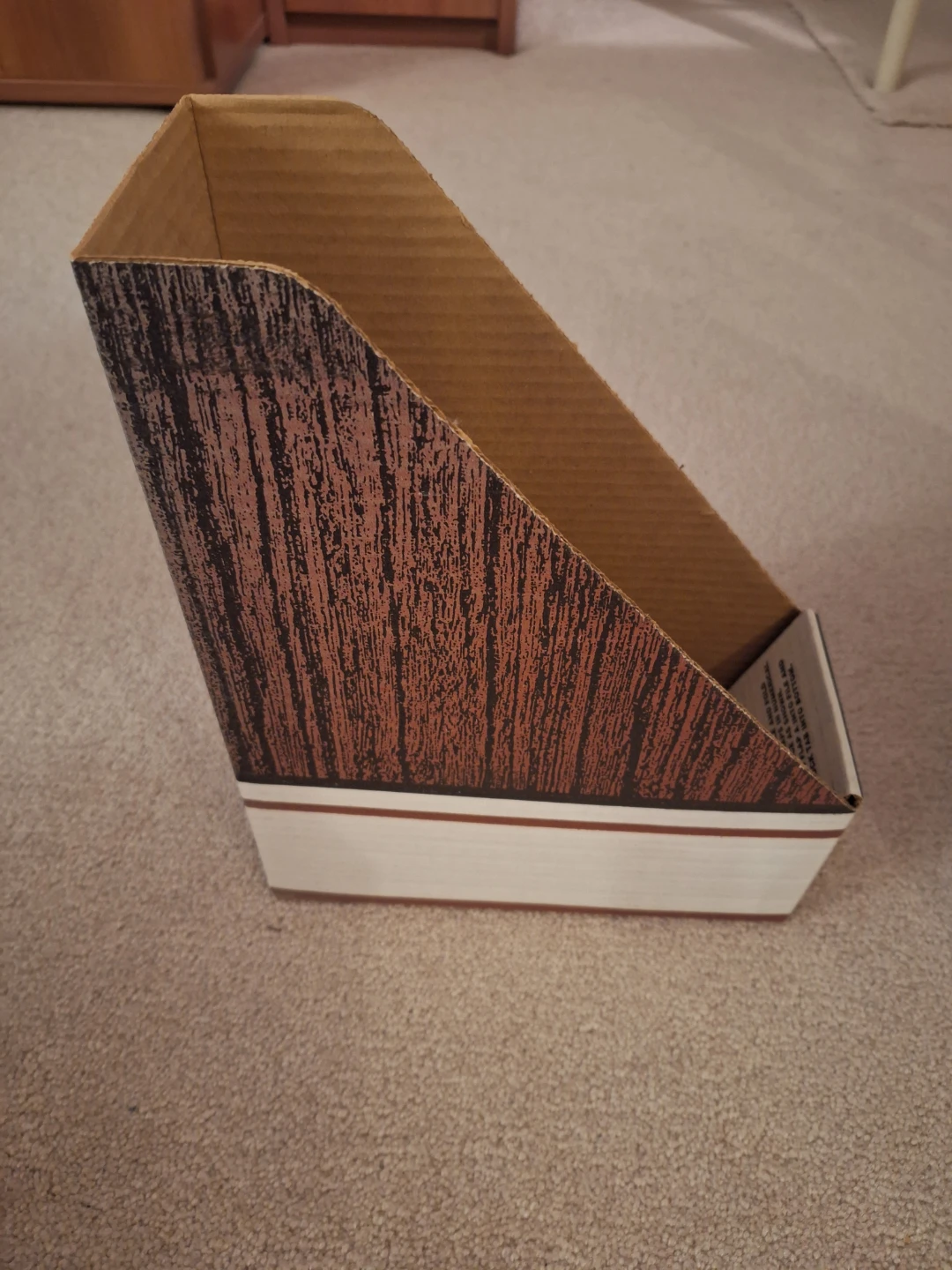 Set of 4 Cardboard Magazine Files