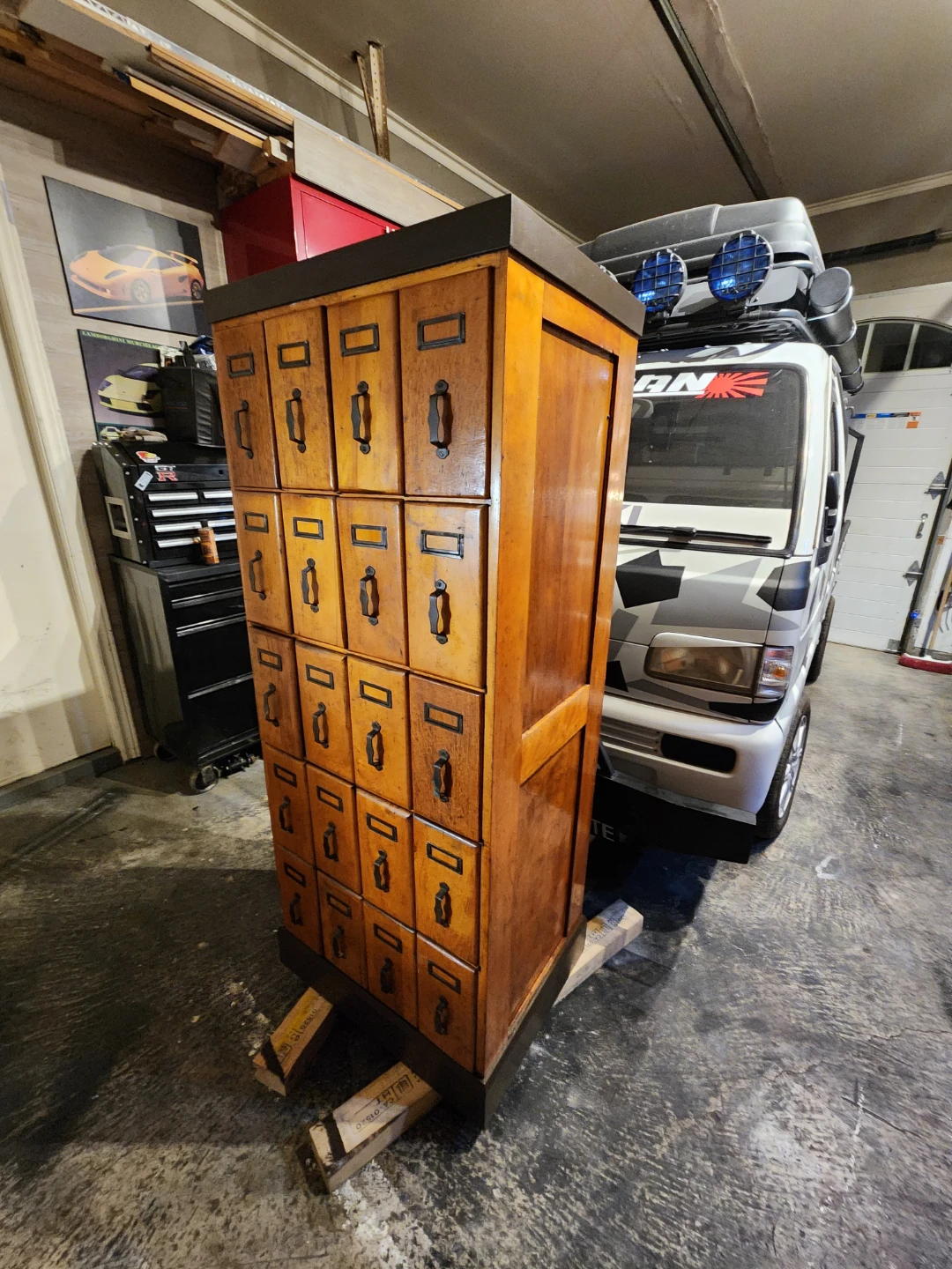 Vintage Wooden Apothecary Cabinet - photo 2