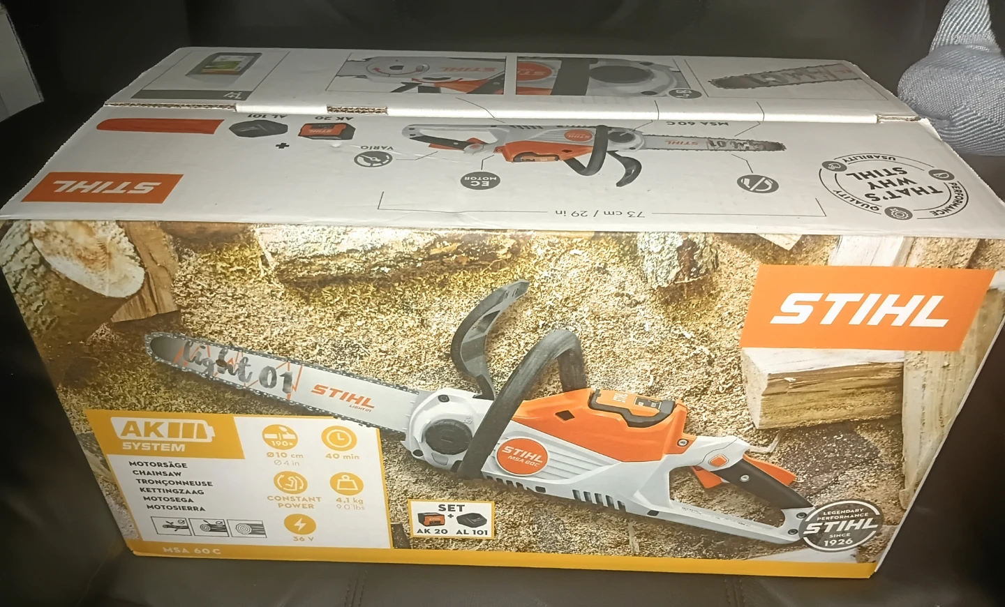 Stihl MSA 60 C Cordless Chainsaw Set