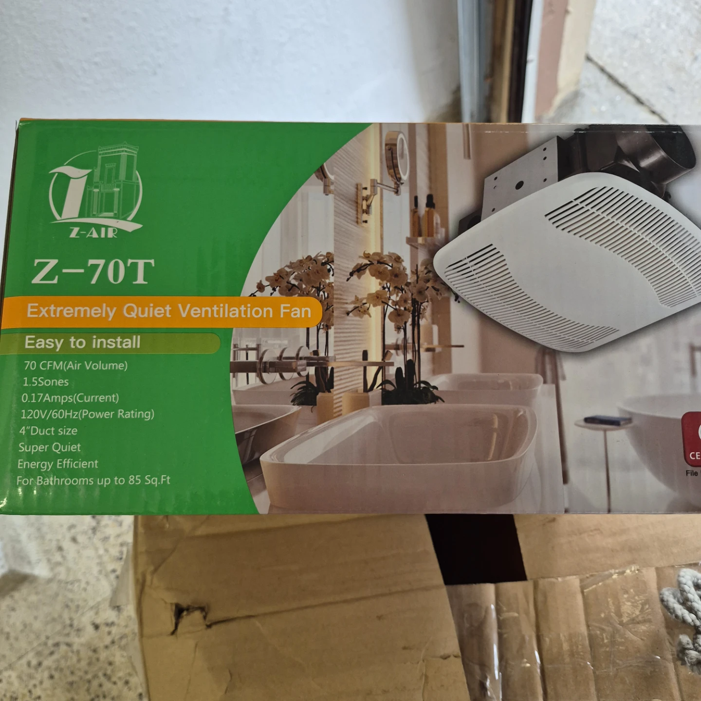 Z-AIR Z-70T Quiet Ventilation Fan - photo 3