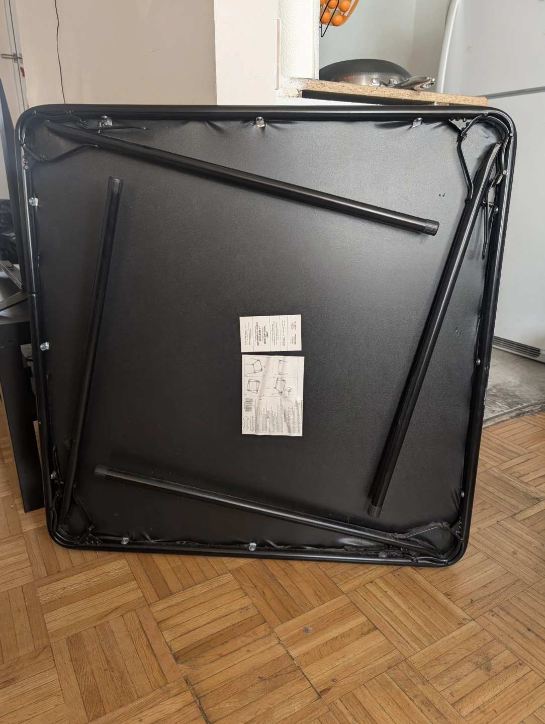 Black Folding Card Table
