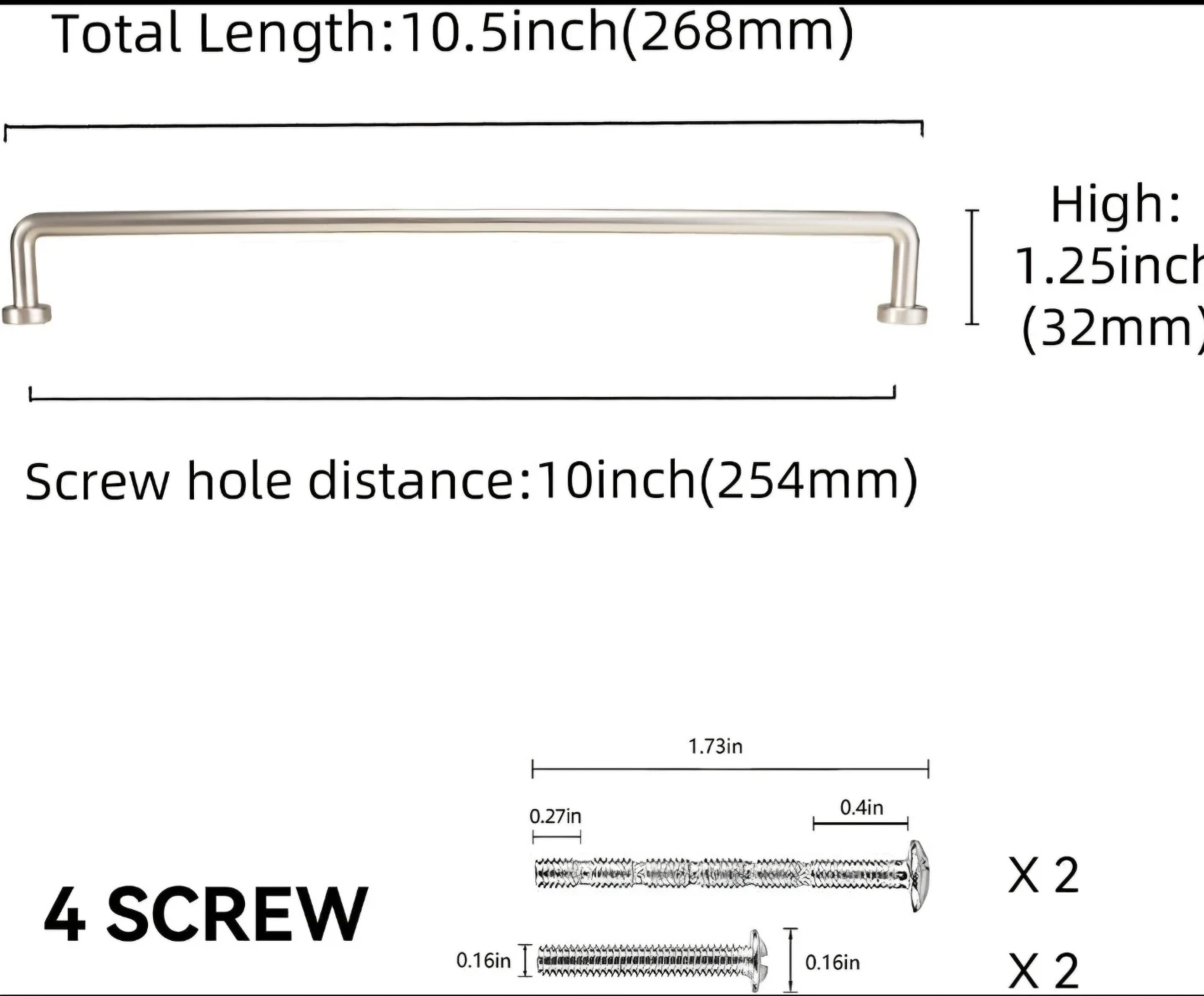 Brushed Nickel Cabinet Handles - photo 4