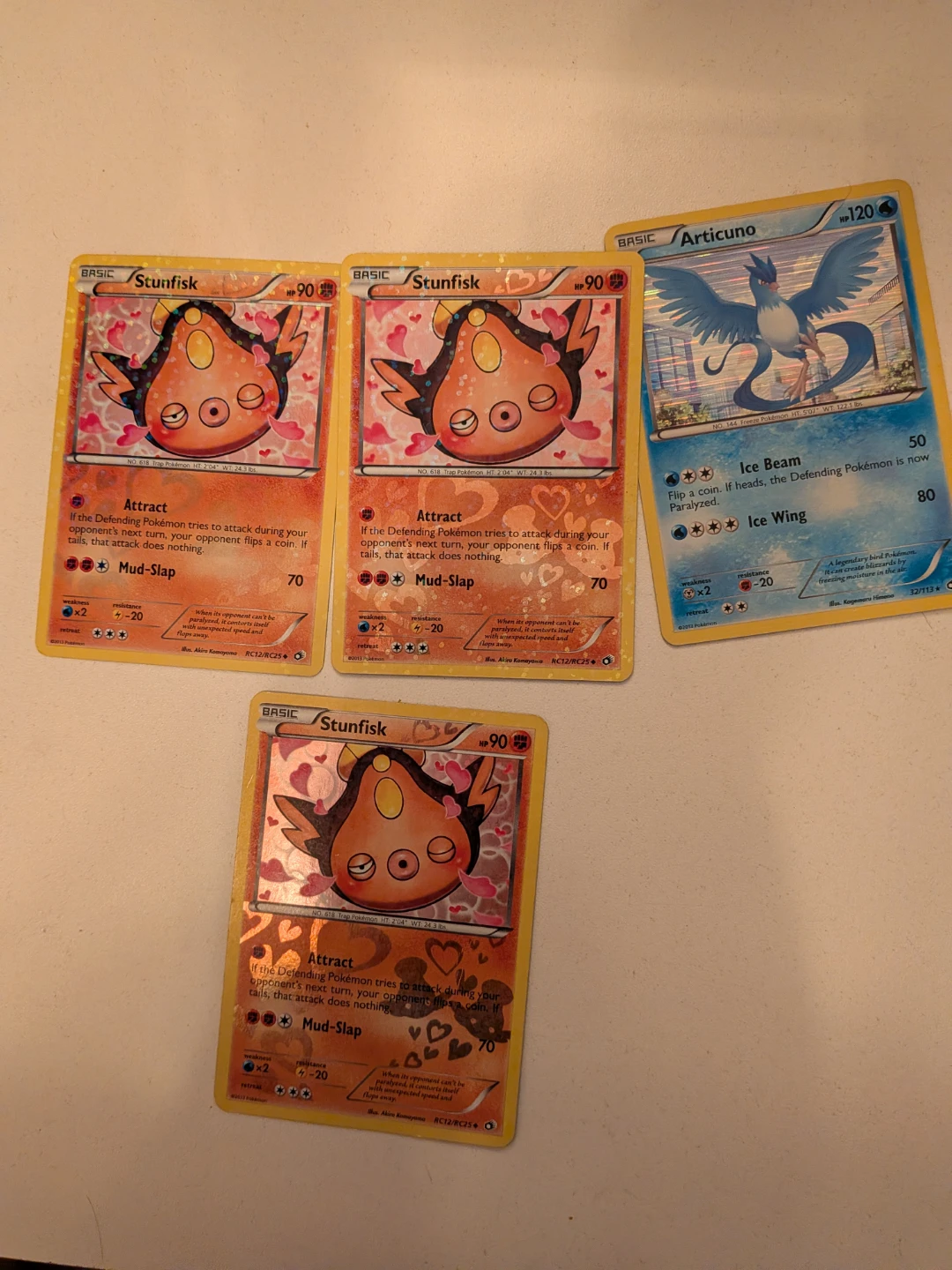 Pokemon Card Bundle: Stunfisk and Articuno - photo 2