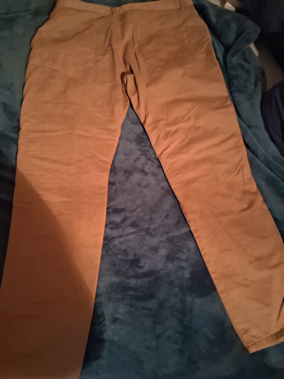 Tan Distressed Biker Moto Jeans - photo 2