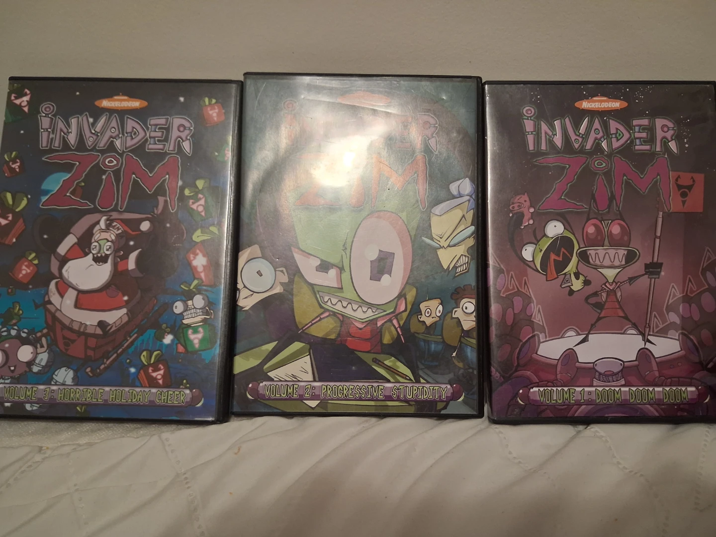 3 Invader Zim Nickelodeon DVDs