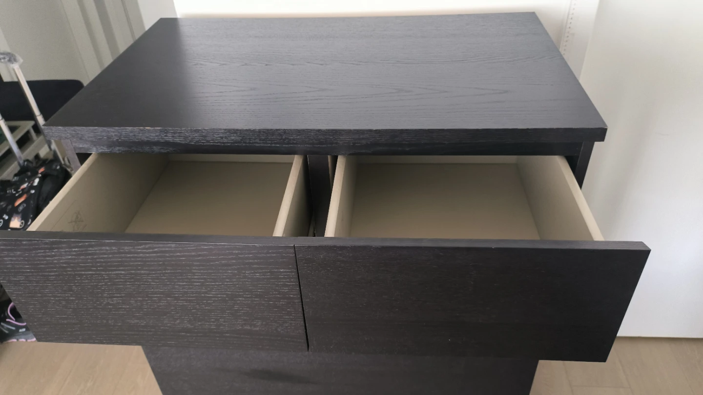 IKEA Black-Brown Dresser - photo 2