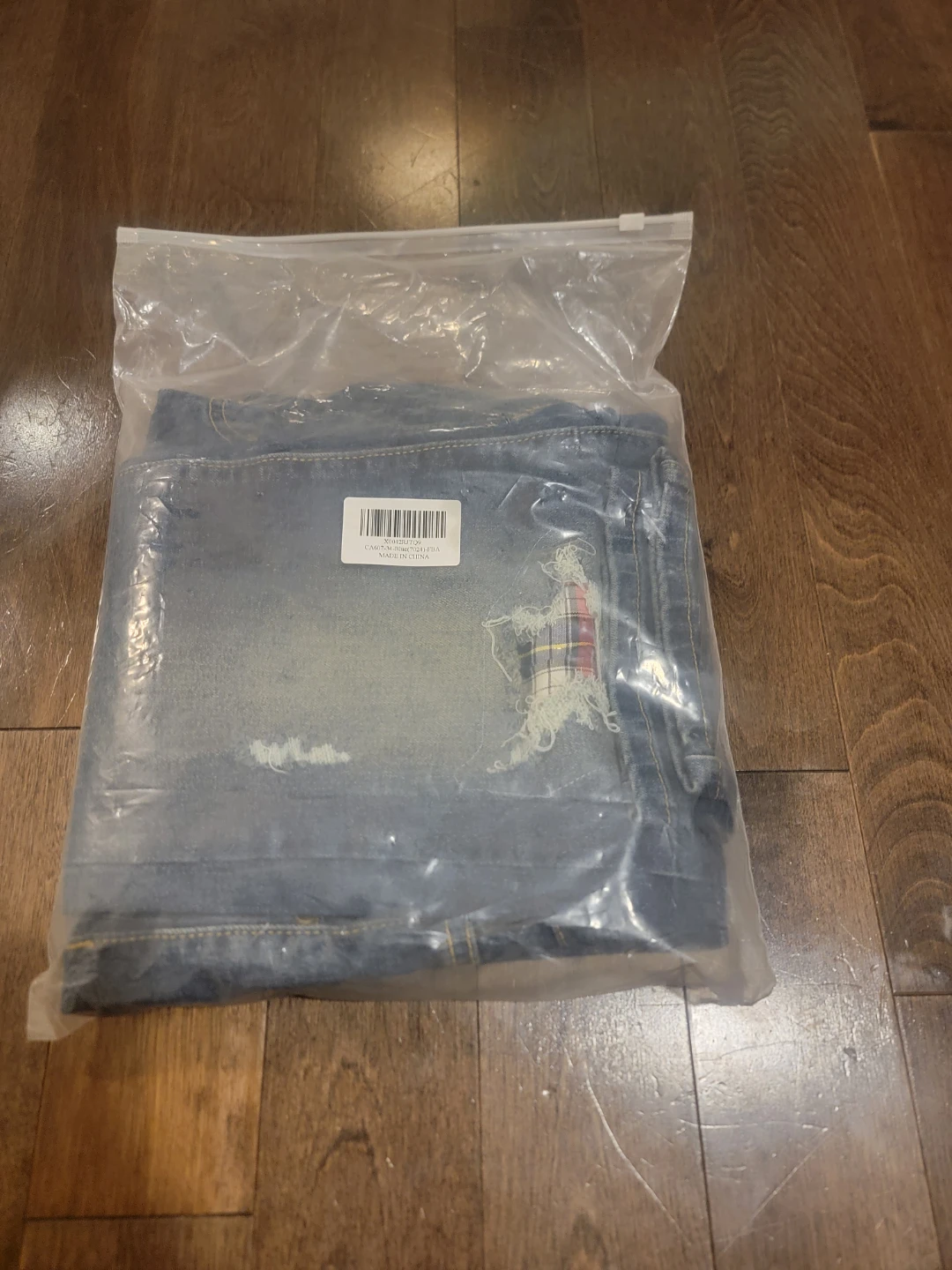 Distressed Patch Jeans Size 34