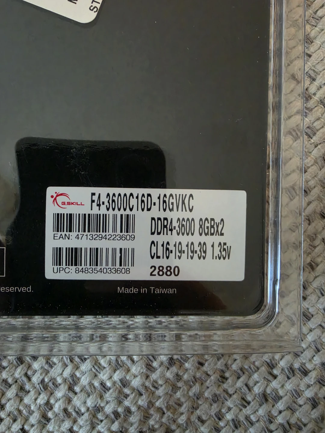 G.SKILL Ripjaws V 16GB (2x8GB) DDR4 3600MHz RAM - photo 2