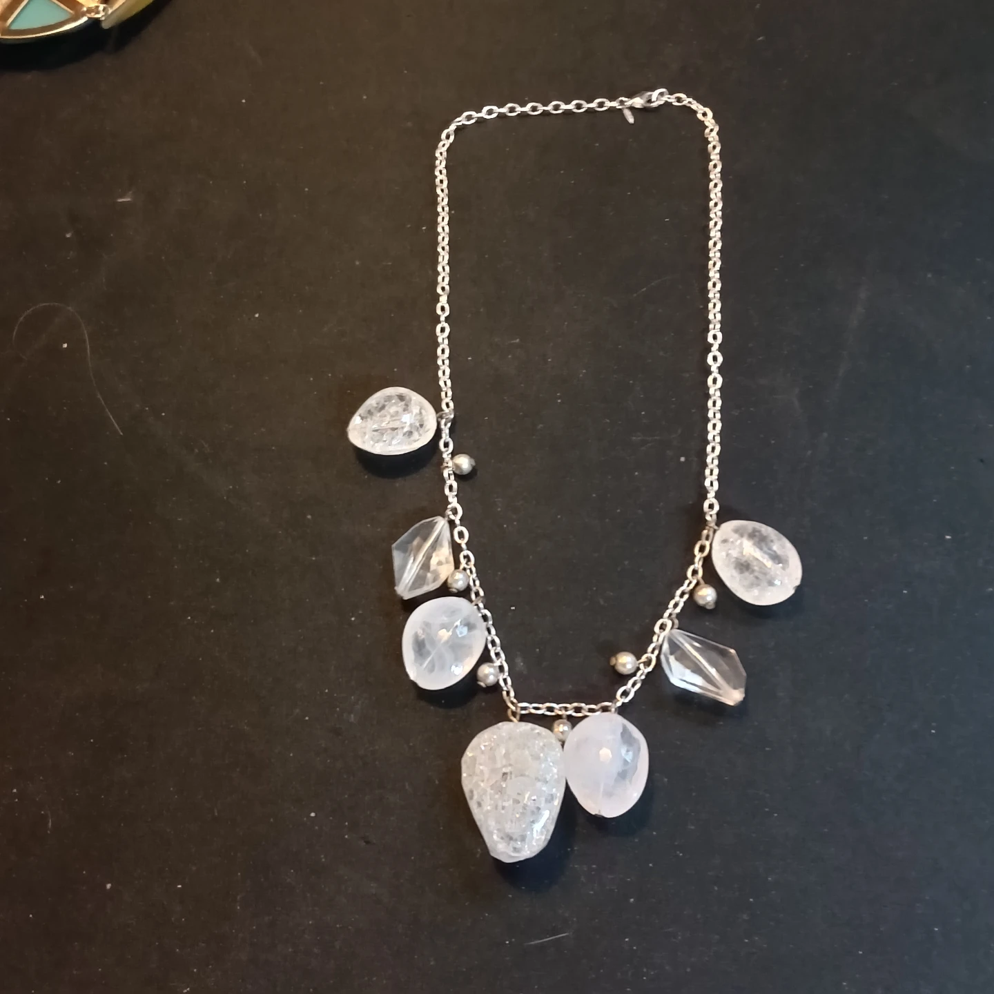 AVON SHA Signed Faux Quartz Crystal Silver-Tone - photo 2