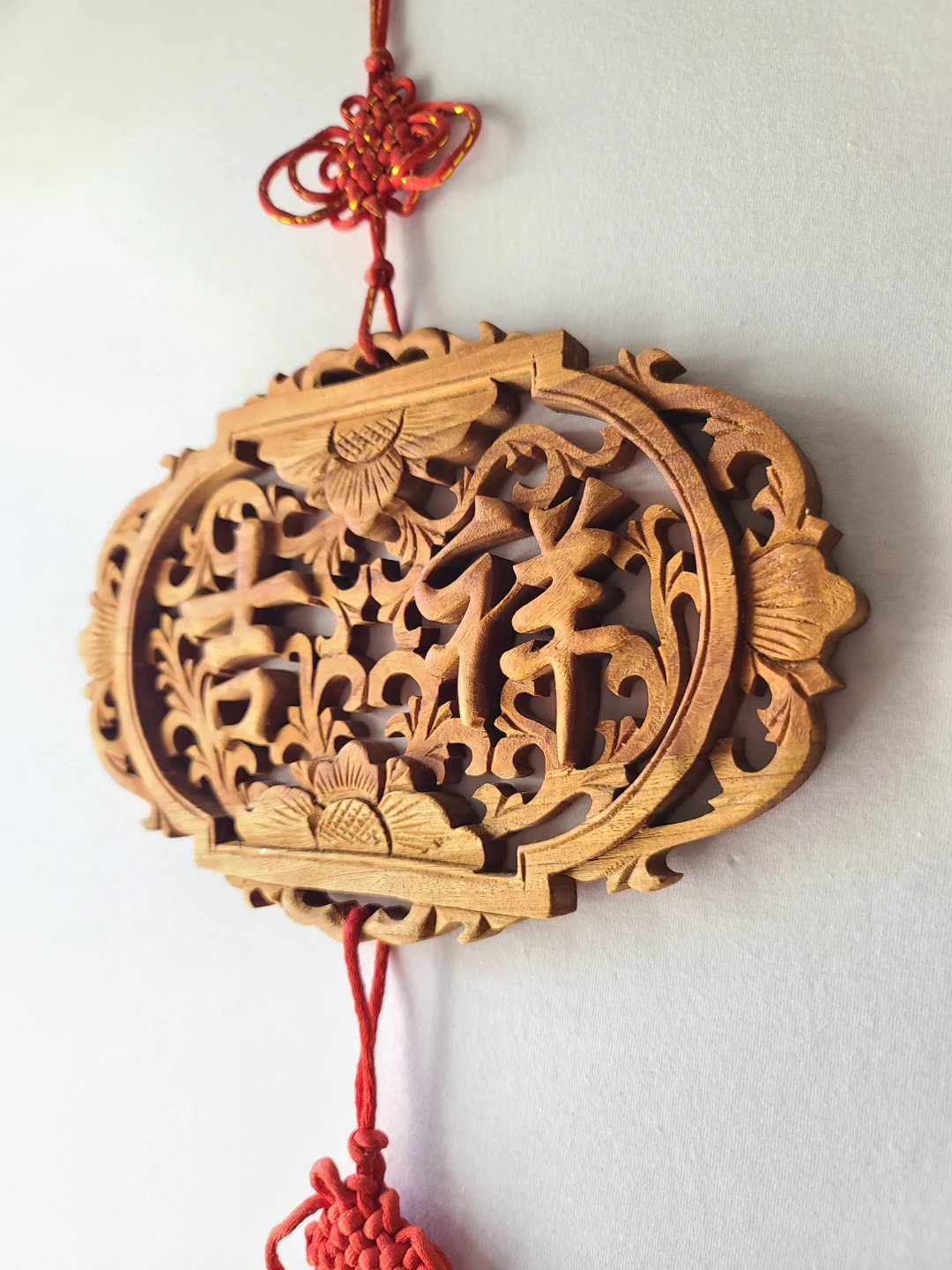 Vintage Hand-Carved Wood Oriental Zen Decor Set - photo 4