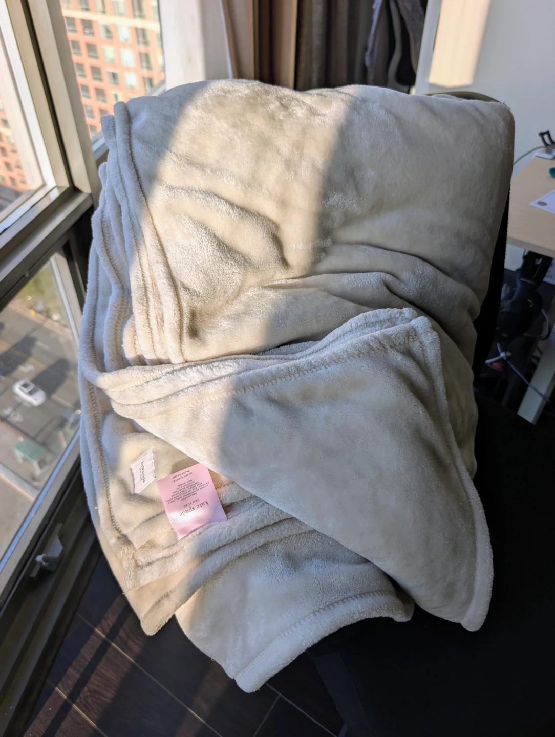 Kate Spade sherpa throw blanket