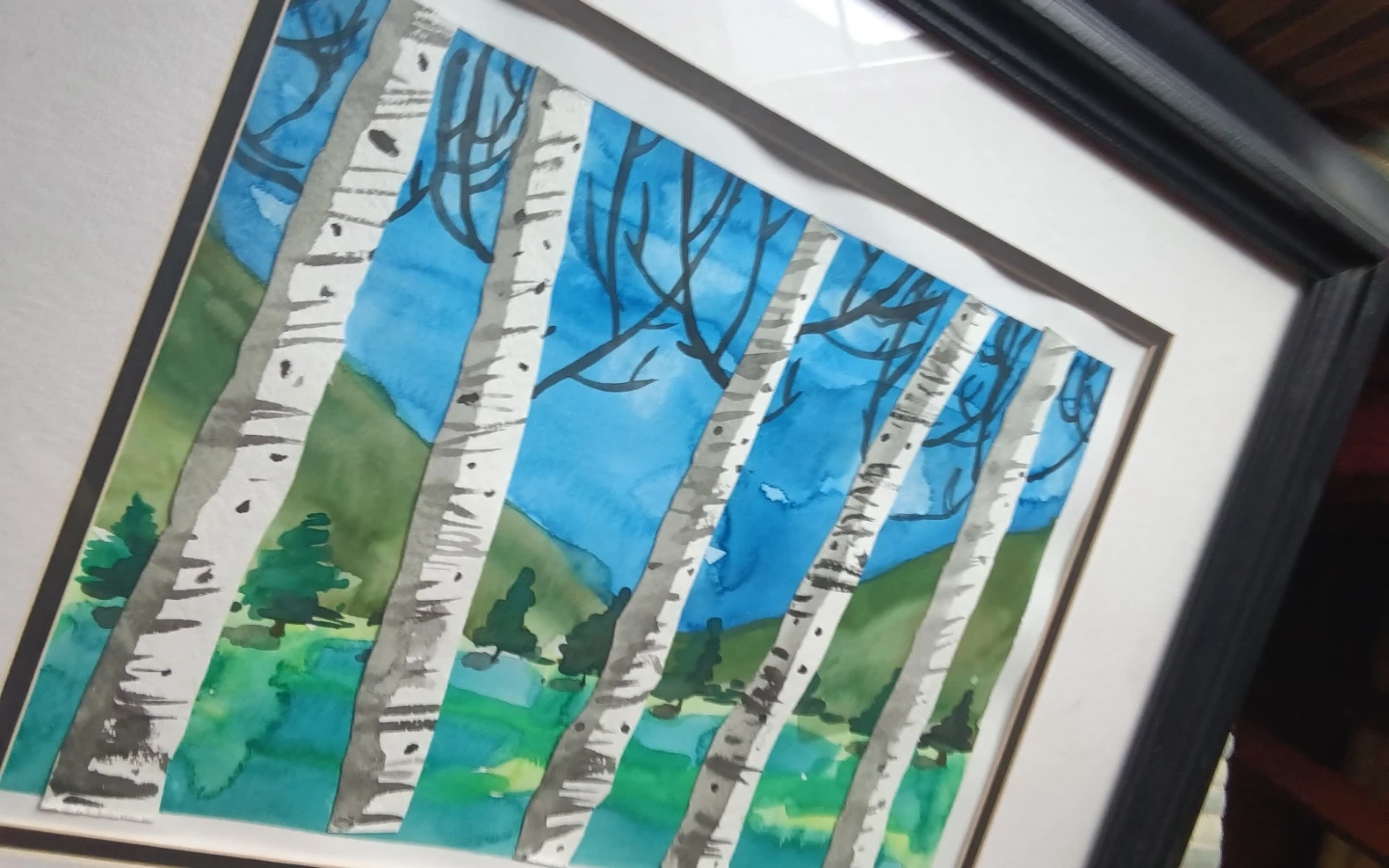 Original Mixed-Media Watercolor Collage - photo 5