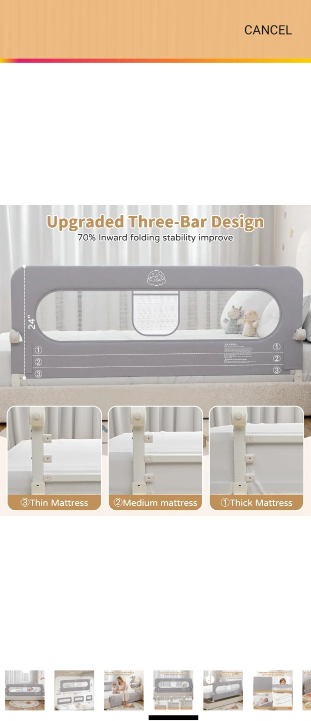 Foldable Baby Bed Rail - photo 4