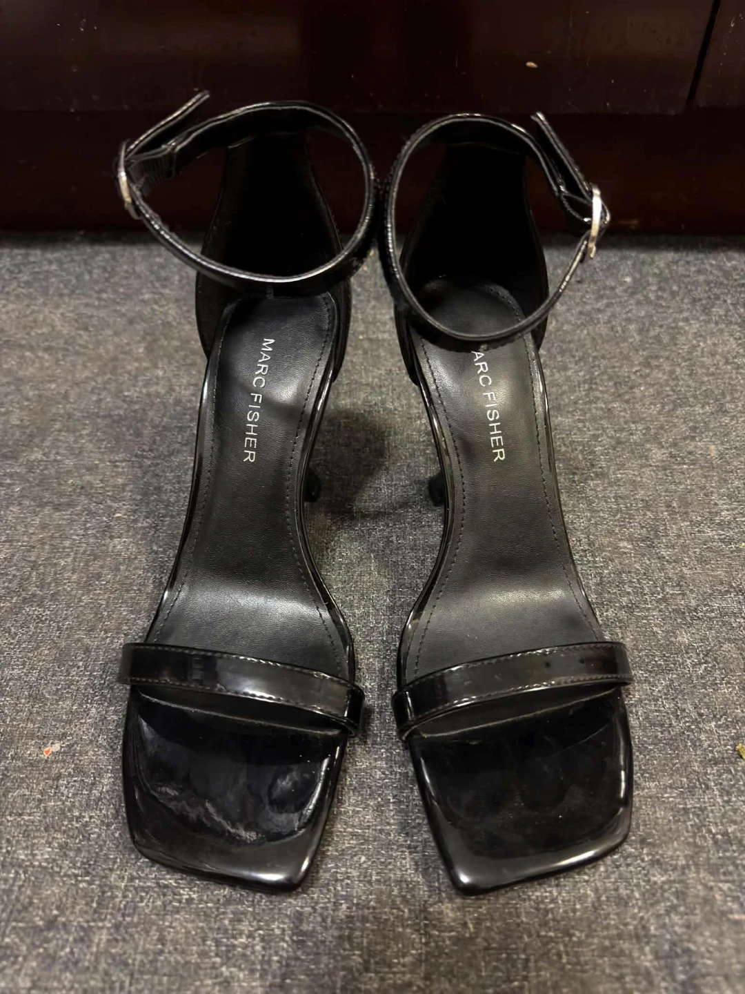 BRANDNEW Marc Fisher Black Ankle Strap Heels - photo 4