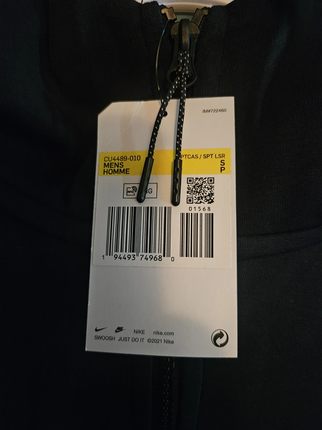 New Nike Tech Fleece Full-Zip Hoodie - Black - Small - photo 4