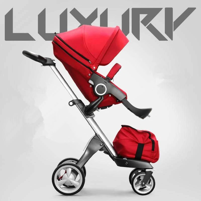 Stokke Xplory Stroller and Accessories (Red , Gray & Silver) - photo 4