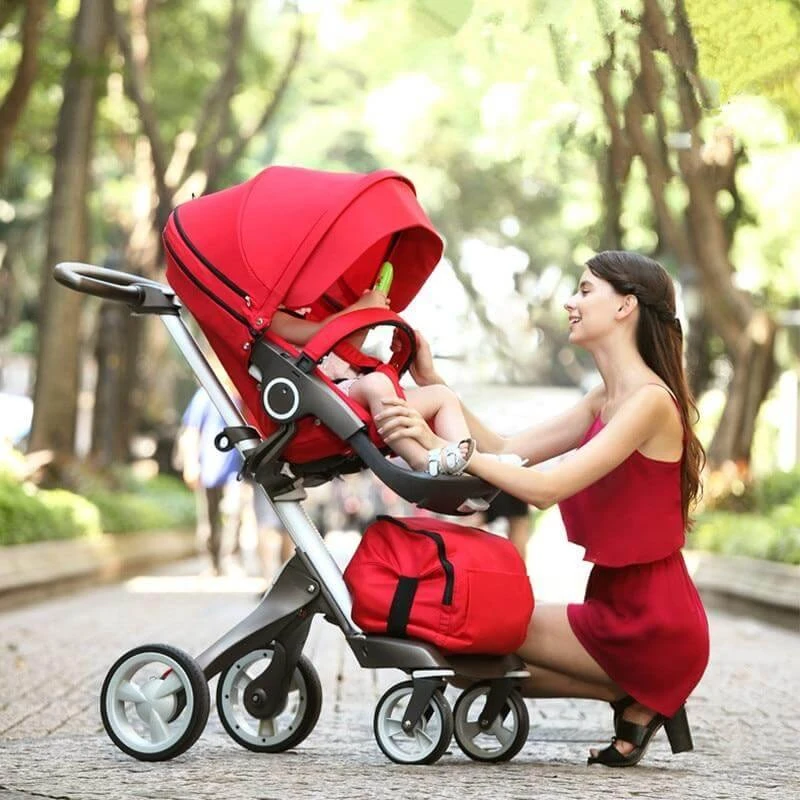 Stokke Xplory Stroller and Accessories (Red , Gray & Silver) - photo 5
