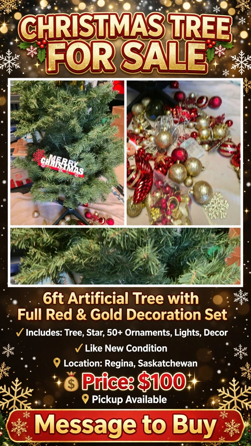 6ft Artificial Christmas Tree with Decoration Set - photo 5