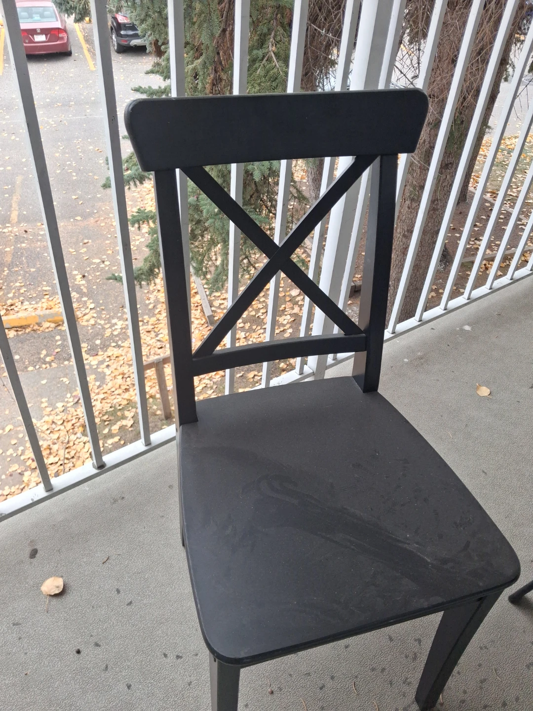 Black X-Back Dining Chair - photo 3