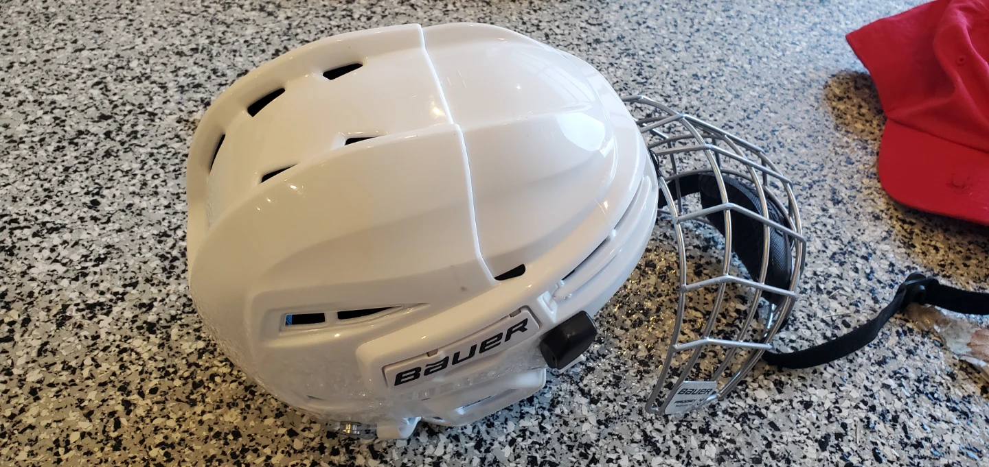 Bauer Prodigy Hockey Helmet - White - photo 3