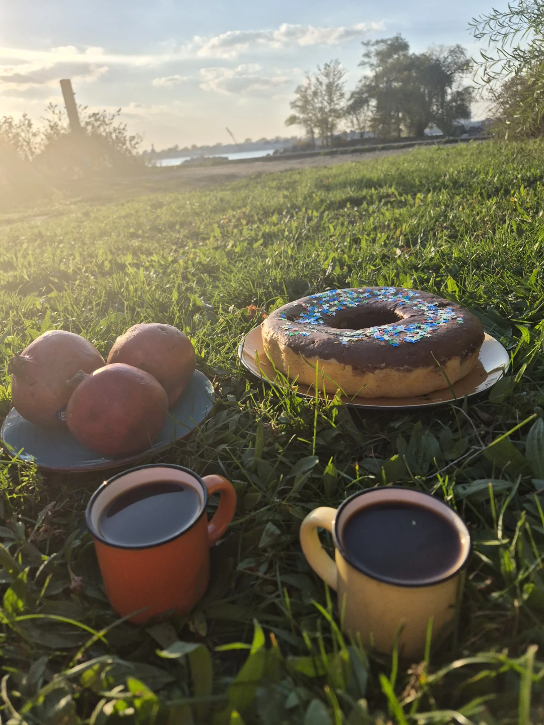 Set of two ceramic mugs