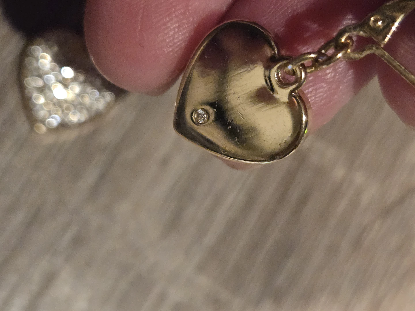 Gold-Tone Heart Drop Earrings - photo 3