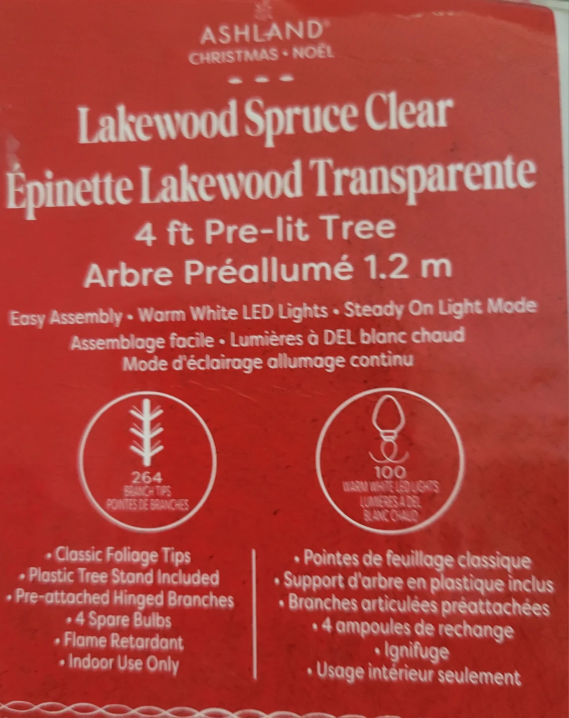 New Ashland 4 ft Lakewood Spruce Pre-lit Christmas Tree - photo 2