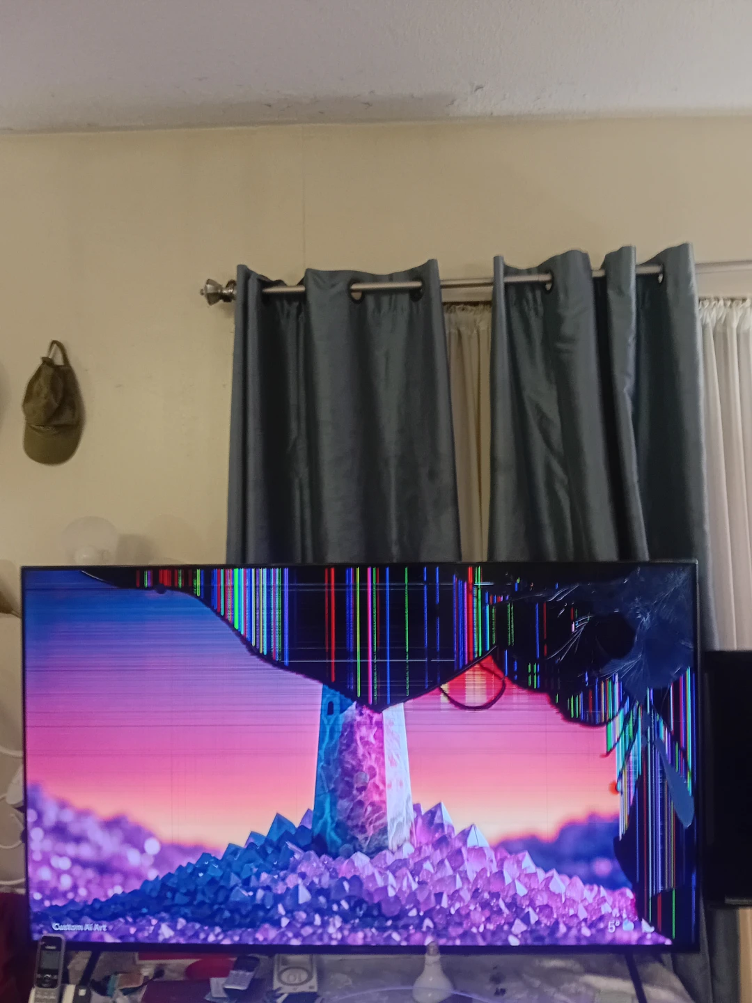 Damaged Smart TV