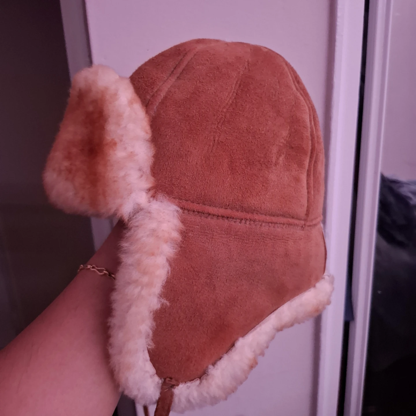Vintage Sheepskin Trapper Hat - photo 3