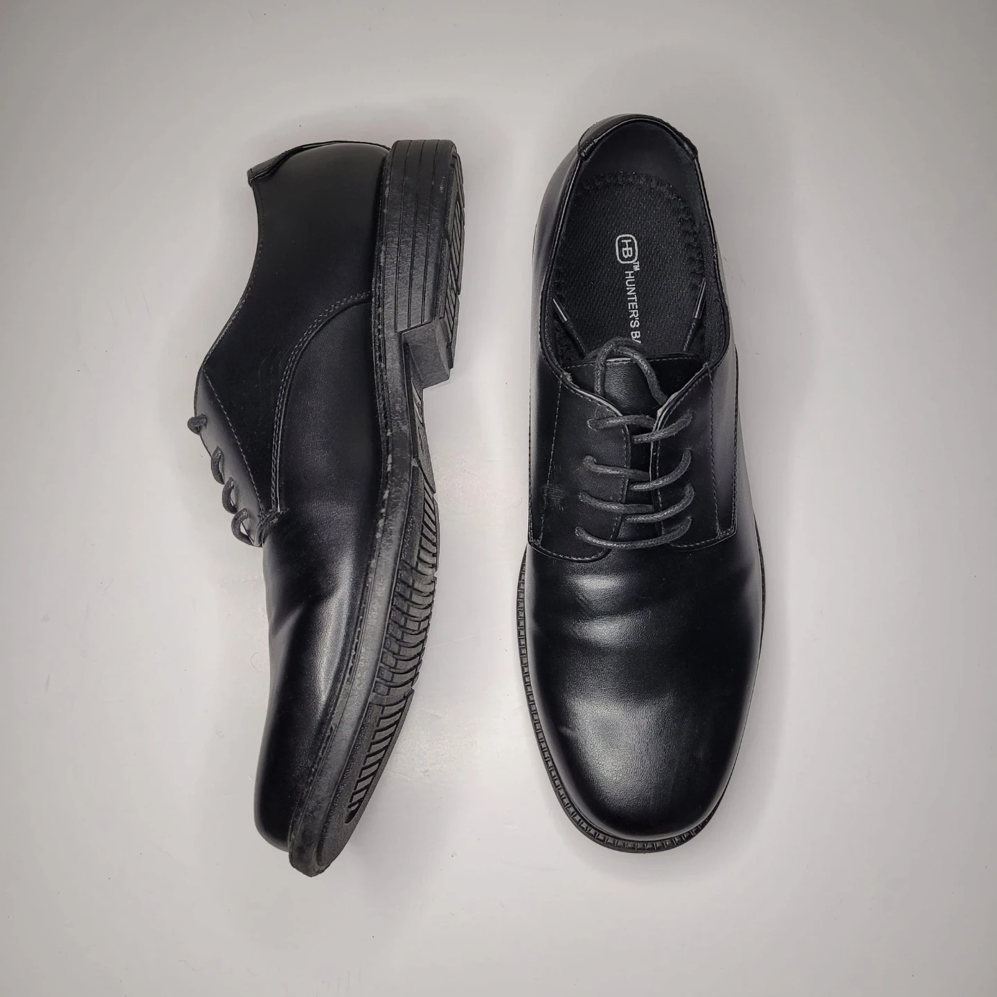 Hunters Bay Men's Black Dress Shoes Size 10.5 - photo 2